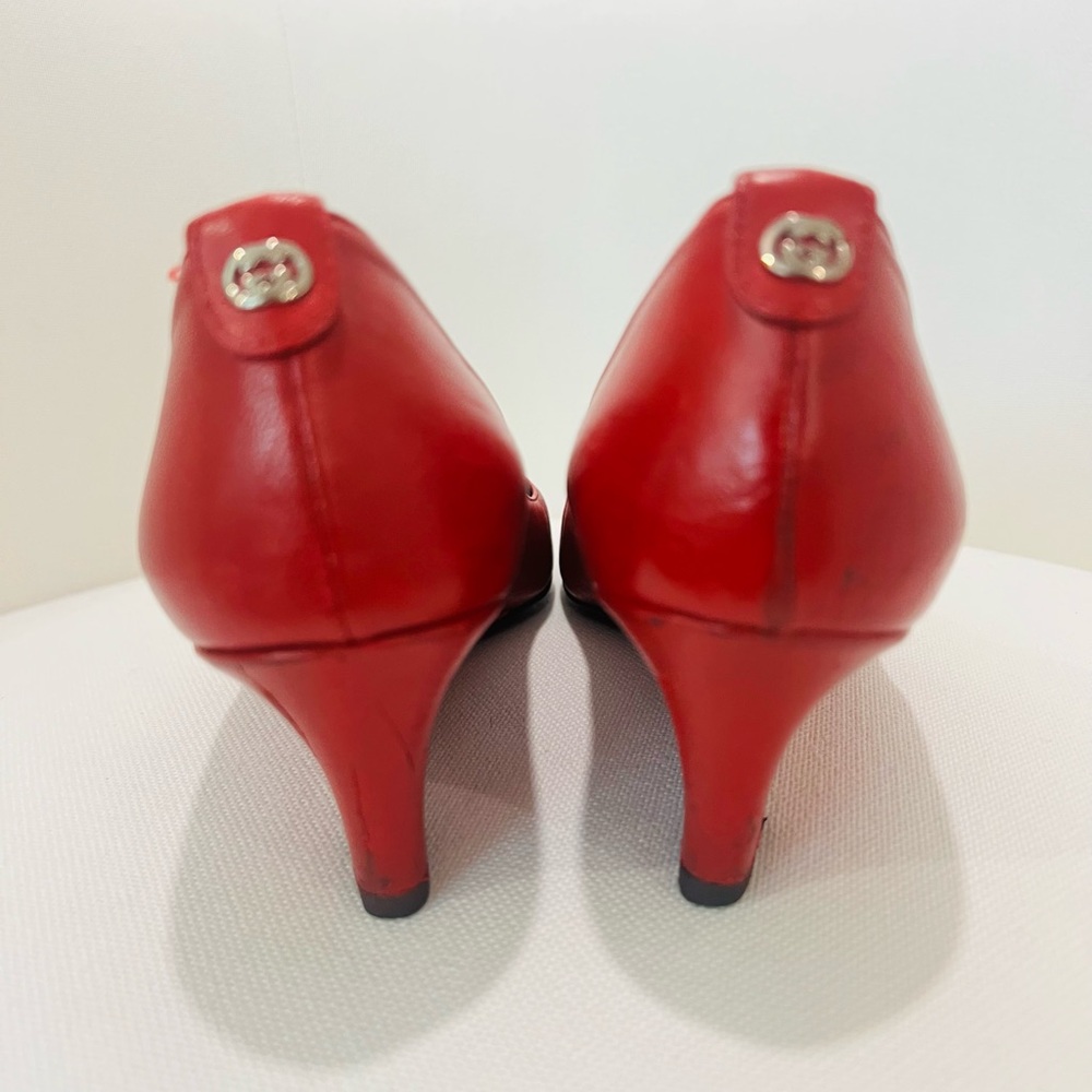 Gucci Bold Red Leather Heels - Picture 4 of 6